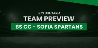 BS CC - Sofia Spartans (SSP) Team Preview: ECS Bulgaria T10, PLE vs SSP, TRK vs SSP dream11 prediction