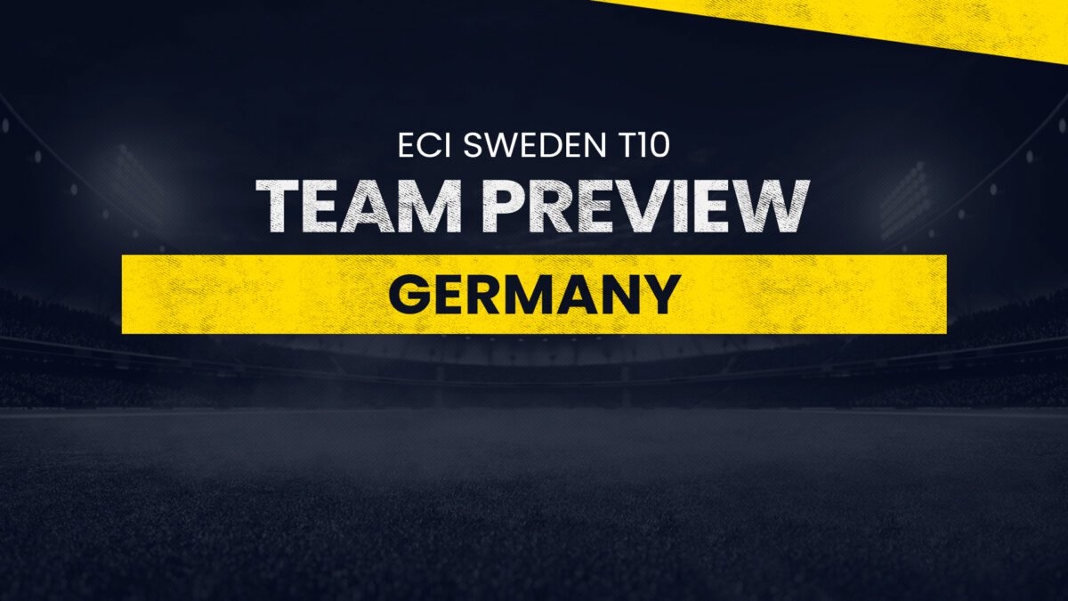 Germany (GER) Team Preview: ECI Sweden T10, SWE vs GER dream11 prediction, GER vs EST dream11 prediction