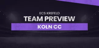 Koln CC (KCC) Team Preview: ECS Krefeld T10, fantasy, cricket, t10, preview, fantasy team, fantasy cricket, dream11, dream11 team, dream11 prediction, KCC vs RRS dream11 prediction, KCC vs BYB dream11 prediction