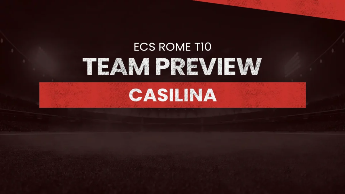 Casilina (CAS) Team Preview: ECS Rome T10, cricket, t10, ecs, fantasy, fantasy preview, fantasy prediction, dream11, dream11 team, dream11 prediction, ROR vs CAS dream11 prediction, CAS vs ROR dream11 prediction