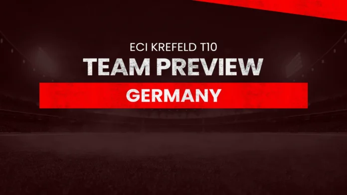 Germany (GER) Team Preview: ECI Krefeld T10, cricket, t10, fantasy, fantasy team, fantasy prediction, dream11, dream11 team, dream11 prediction, GER vs BEL dream11 prediction, GER vs NED dream11 prediction