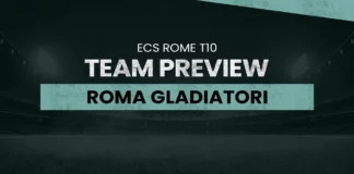 Roma Gladiatori (RGD) Team Preview: ECS Rome T10, cricket, t10, fantasy, fantasy team, fantasy cricket, fantasy prediction, dream11, dream11 team, dream11 prediction, RGD vs ROR dream11 prediction, RC vs RGD dream11 prediction